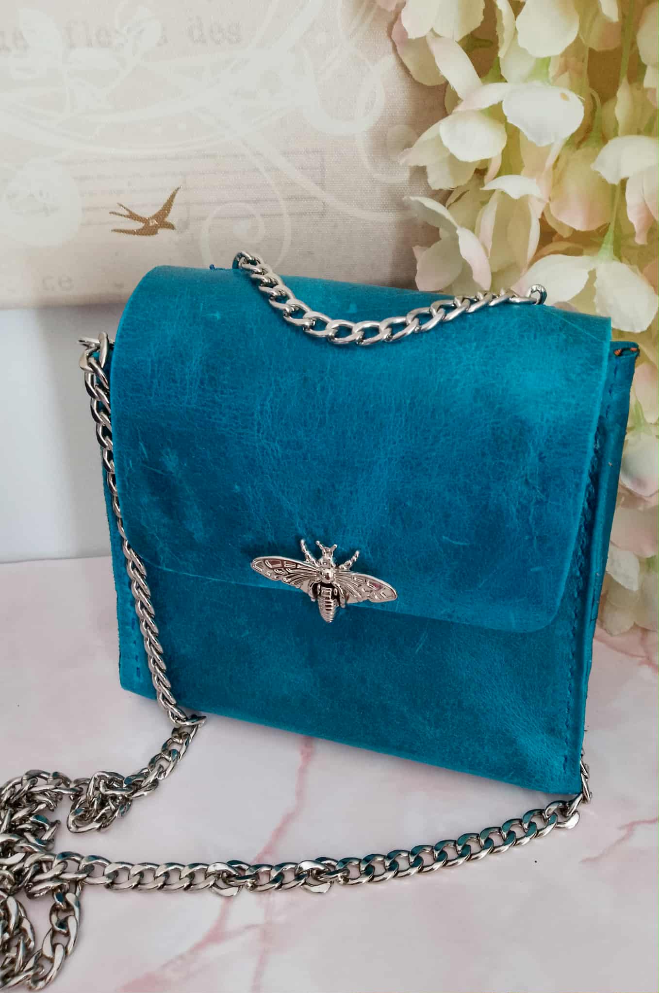 Brooke mini bag -blue (Imperfects)