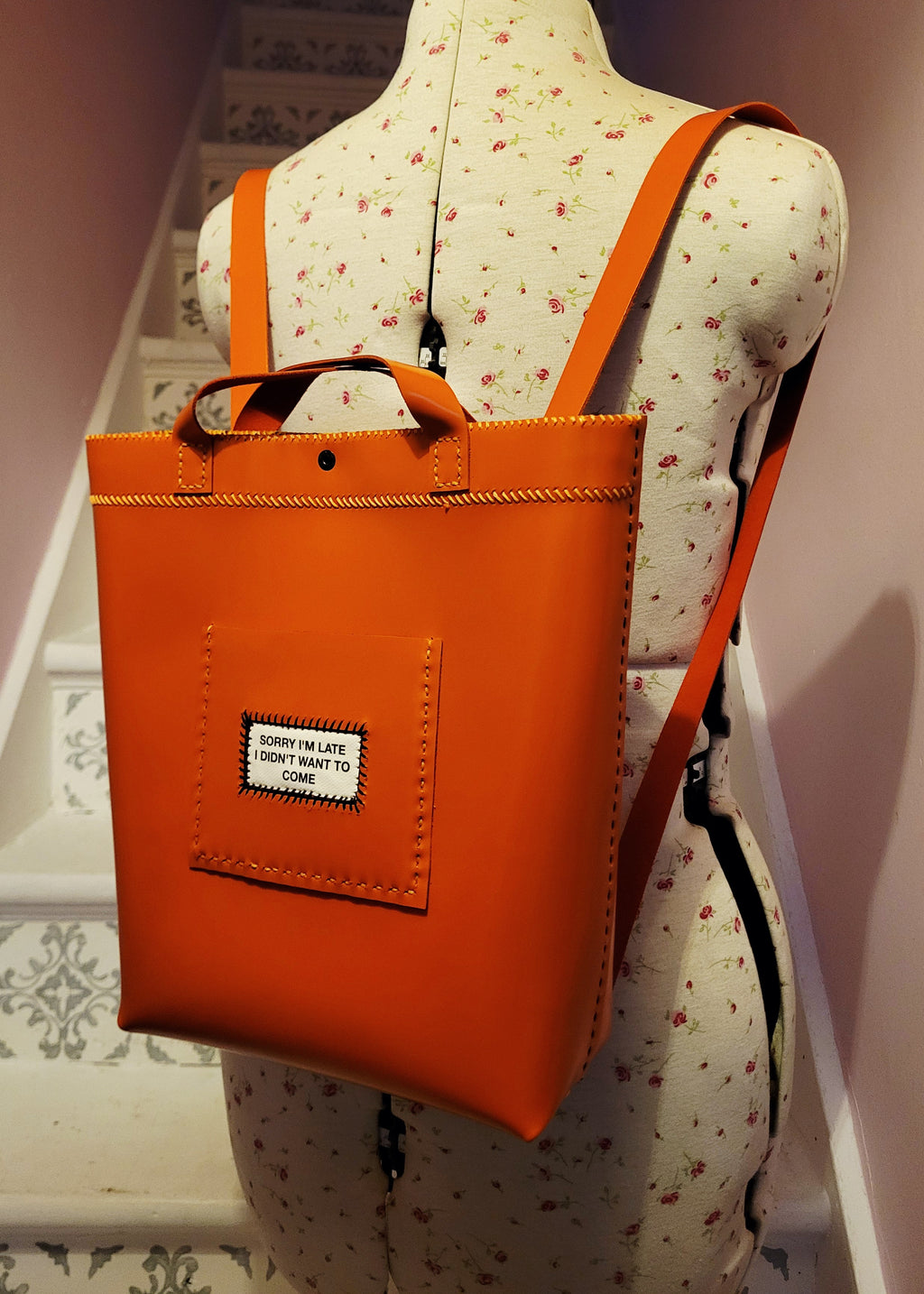 Sorry I'm late.. Convertible tote bag